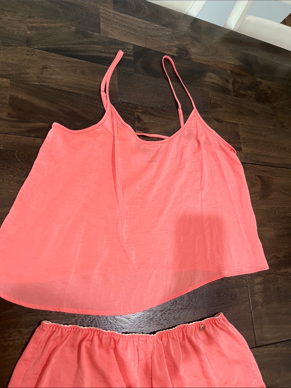 Midnight Bakery XL Women's XL Coral Sleep Set Two Piece Camisole Shorts Pajamas - Picture 3 of 13